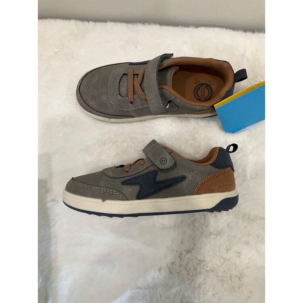 Munchkin by Stride Rite Boy's Maxwell Grey Sneakers 11M  New in Box - Picture 4 of 5